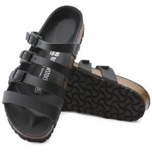 Birkenstock Delmas 4 Strap Strappy Black Leather Sandals Size 41 / 10